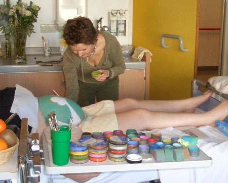 bellypainting ziekenhuis, buikschildering thuis, belly paint thuis